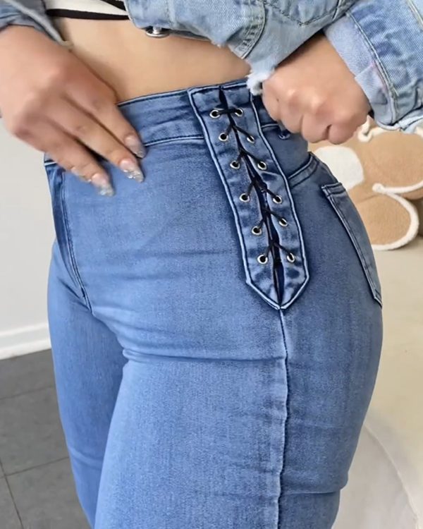 Women's Flirty Curvy Skinny High Rise Stretch Jeans  (Pre-Sale)