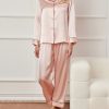 Women‘s Long Sleeve Pure Silk Pajamas Set