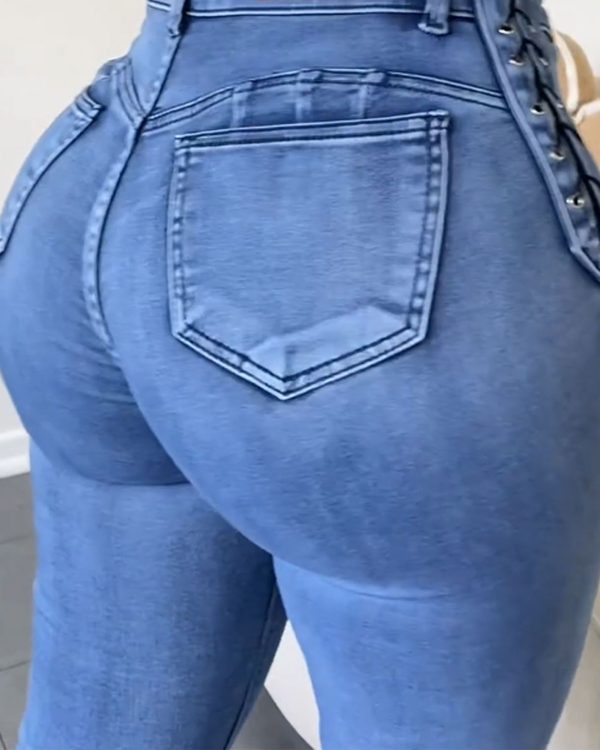 Women's Flirty Curvy Skinny High Rise Stretch Jeans  (Pre-Sale)